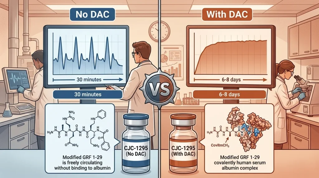 CJC-1295 no DAC vs DAC