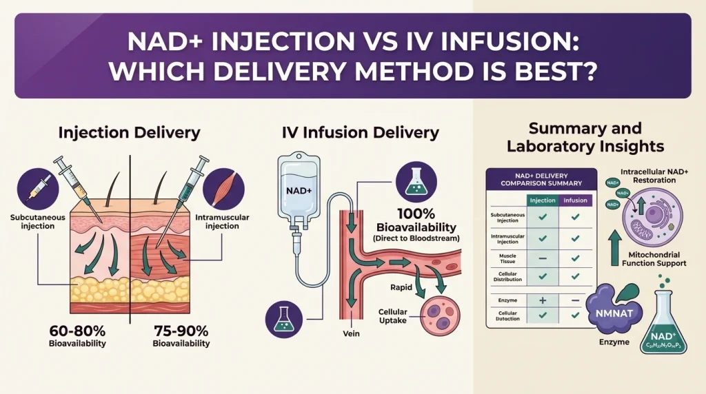NAD Injection vs IV Infusion