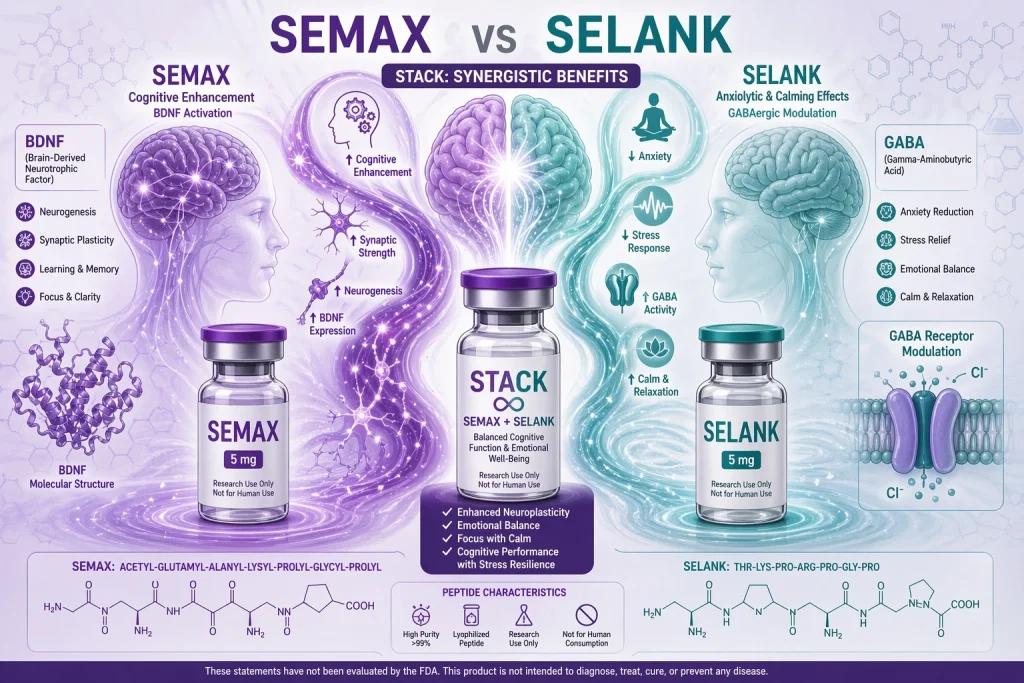 semax vs selank stacking vs solo