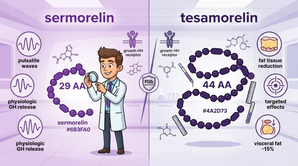 sermorelin vs tesamorelin