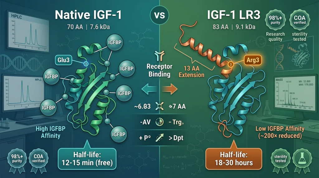 IGF-1 LR3 vs IGF-1