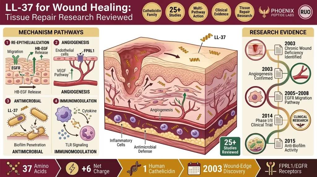 LL-37 for wound healing